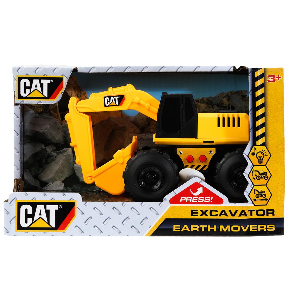 Машина свет-звук, Экскаватор, 15,5 см, инерционный M524-H11257-EXC-R-CAT
