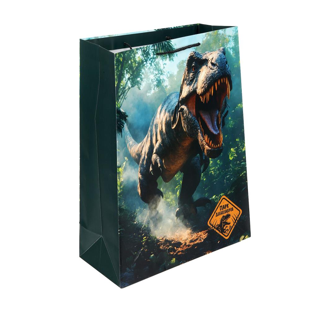 Пакет подарочный матовый XL, "Динозавр", 140 гр/м Чудо праздник PXL-130542-JP