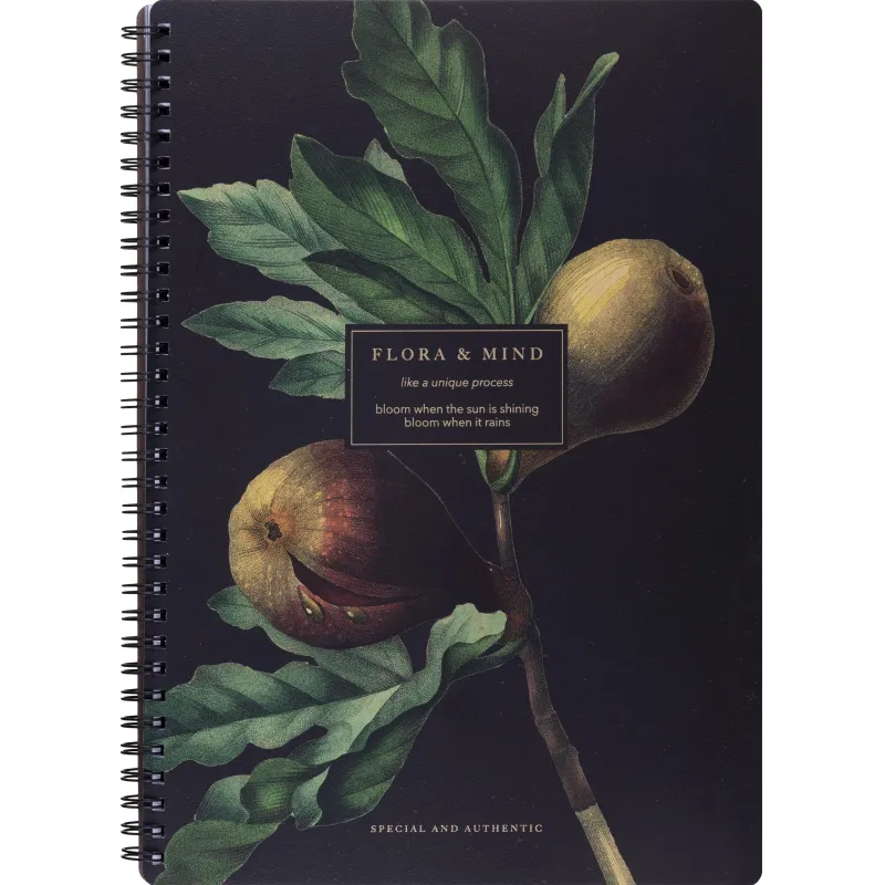 Тетрадь общая, BS, А4, 96л. клетка, мягкий, спираль. Flora, инжир, N4283 Be Smart 2054633