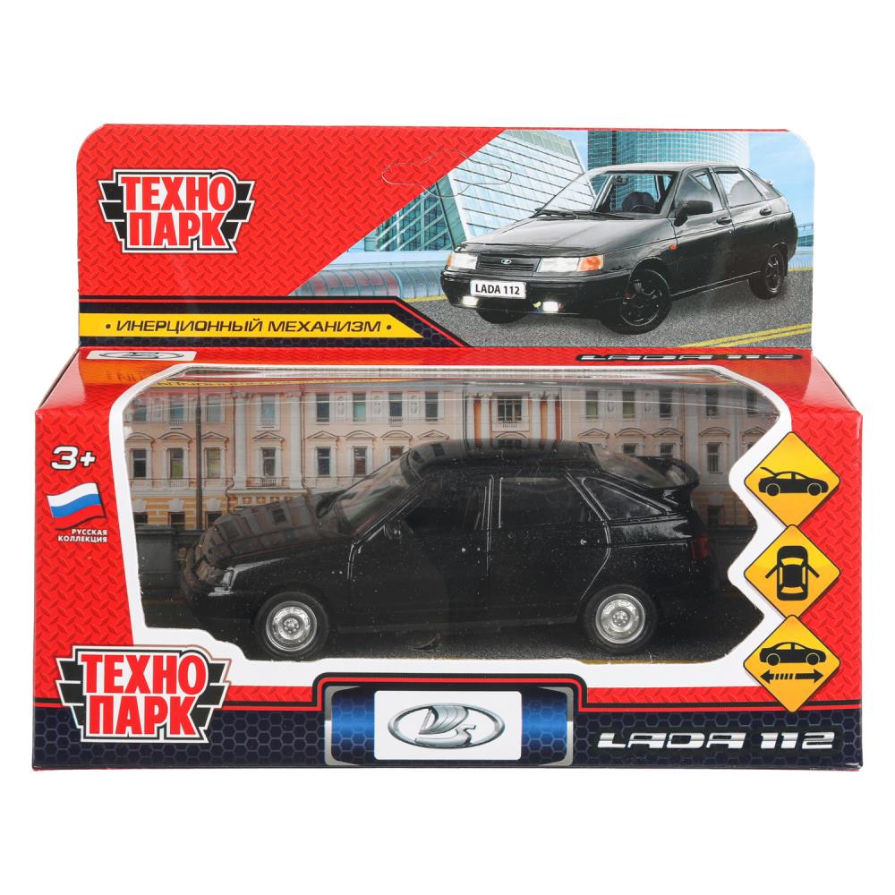 Машина металлическая "Ваз-2112", 12 см. черный Технопарк 2112-12-BK (72)