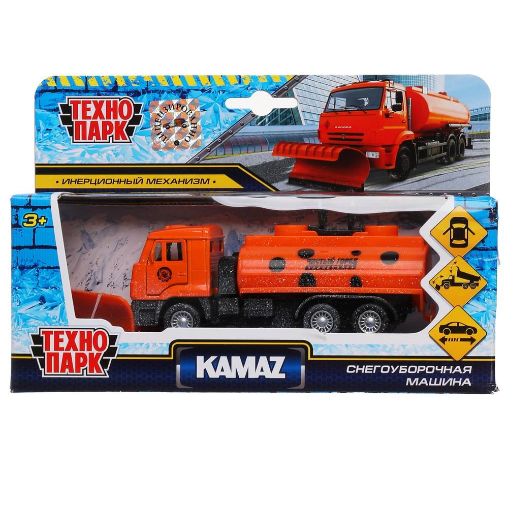 Машина ТехнопаркKAMAZ снегоуборочная 14 см SB-18-07(SNOW)-WB