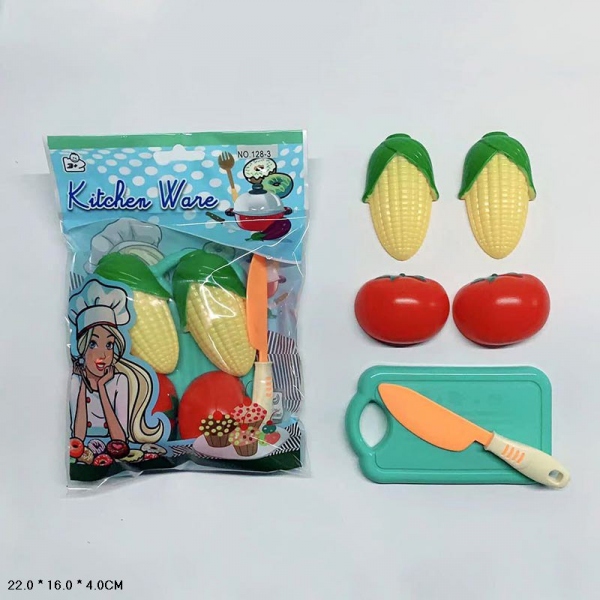 Игровой набор овощей и фруктов для резки с доской B669-H40024