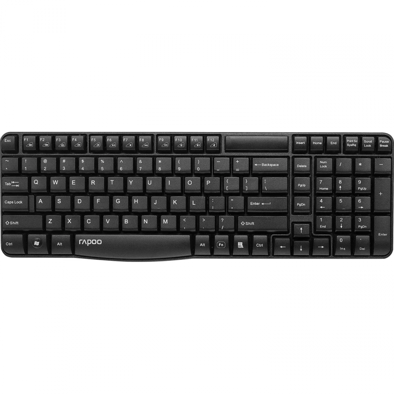 Клавиатура RAPOO E1050 беспроводная, черный 2096728
