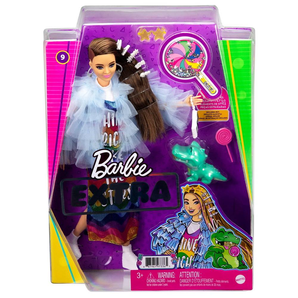 Кукла Mattel Barbie Экстра в желтом пальто GYJ78