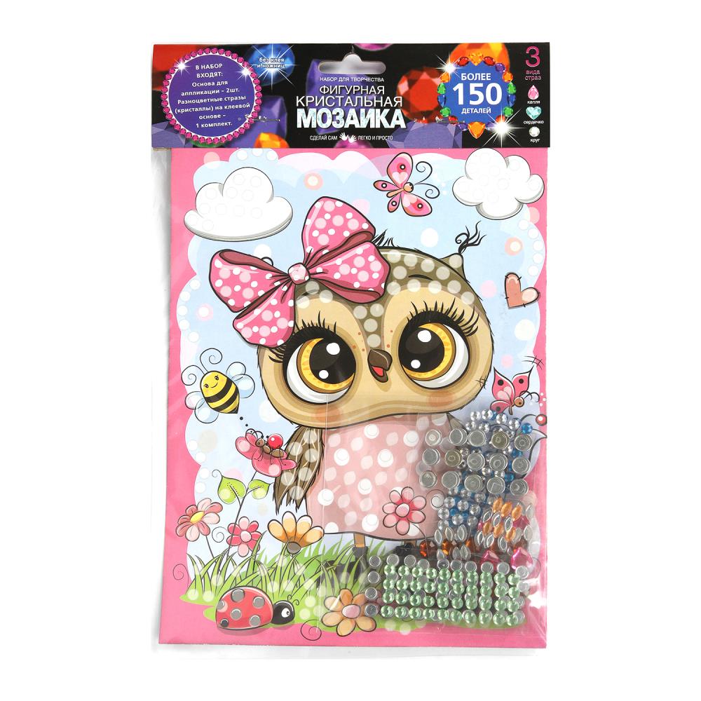 Кристальная мозаика 17х23 см. "Сова" MultiArt CRYST-114763