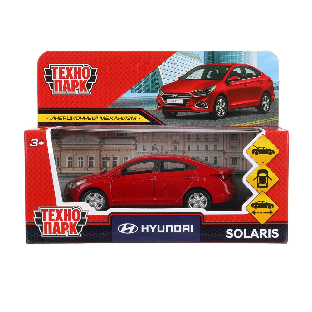 Машина металлическая Хюндай Солярис, 12 см. красный, Технопарк SOLARIS2-12-RD (72)