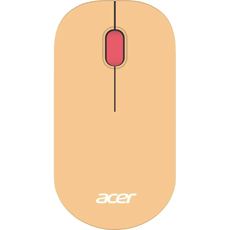 Мышь компьютерная Acer OMR205 оптич./1200dpi/беспроводн/USB/розовый/бежевый 2044513 ZL.MCEEE.02L