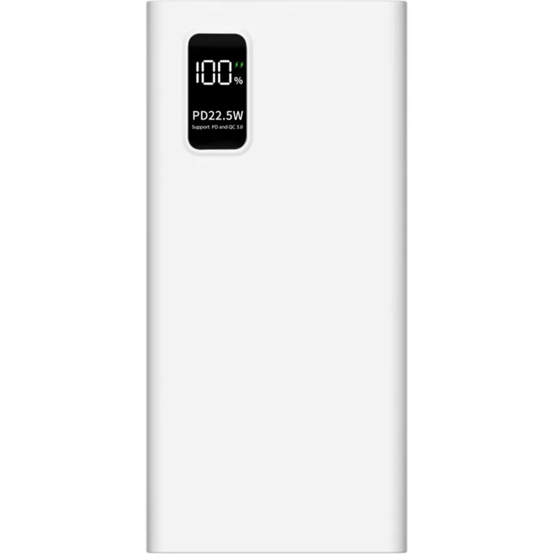 Внешний аккумулятор PERO PB05 10000 mAh,Li-Pol,output USB-C + 2USB-A,белый Pero  2154082 4673759570078