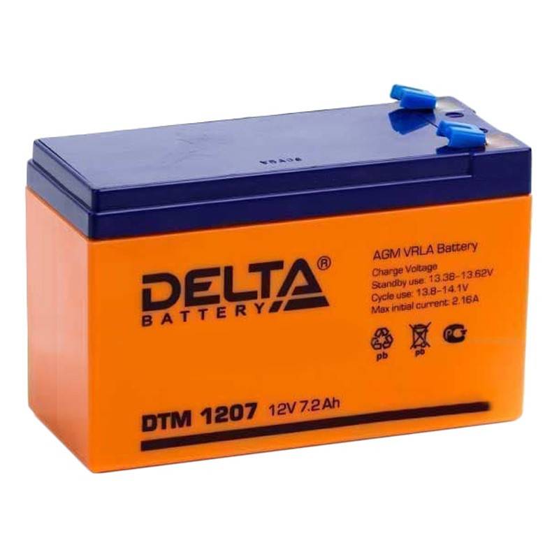 Аккумуляторная батарея Delta DTM 1207 (12V/7,2Ah) 705860
