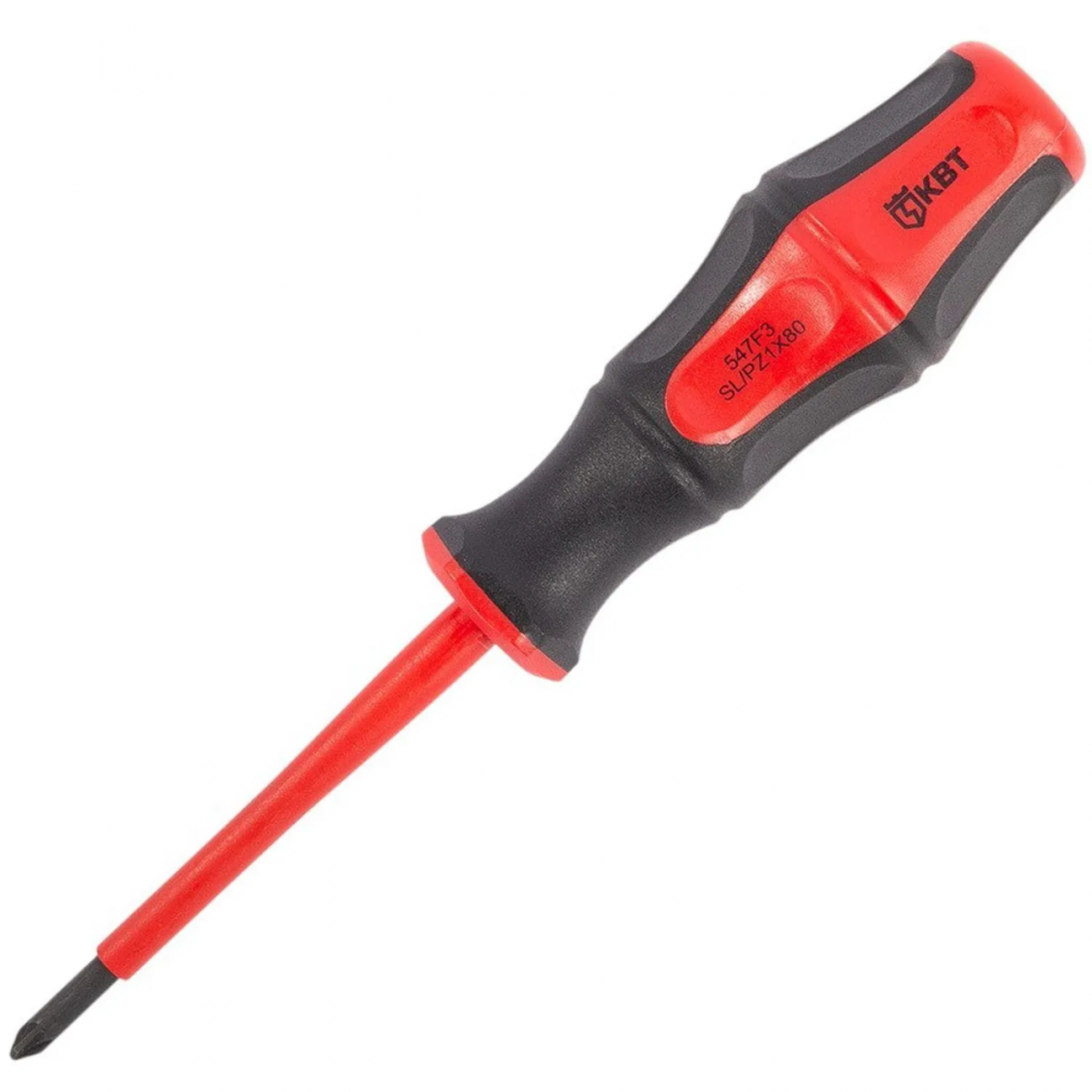 Отвертка диэлектрическая PZ/FL1x80 серия ПРОФИ (КВТ) 79778 2370672