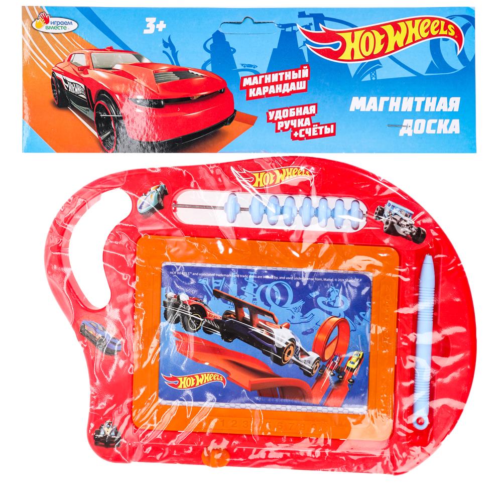 Доска для рисования Хот Вилс магнитная, счеты Играем Вместе B1638242-HWS (72)