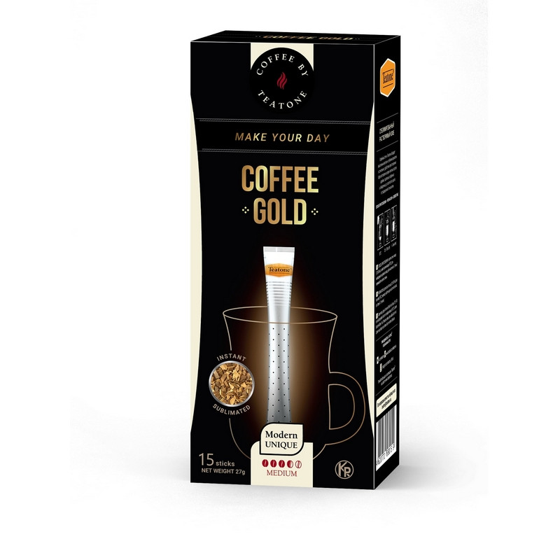 Кофе Teatone Gold в стиках, 15штx1,8г 1241673