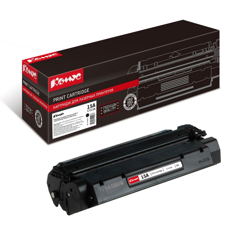 Картридж лазерный Комус 15A C7115A чер. для НР1000/1200/1220/3300 855810