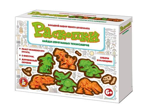 Набор для иследований Десятое королевство Раскопки Технозавры (6 фигурок) 04605ДК