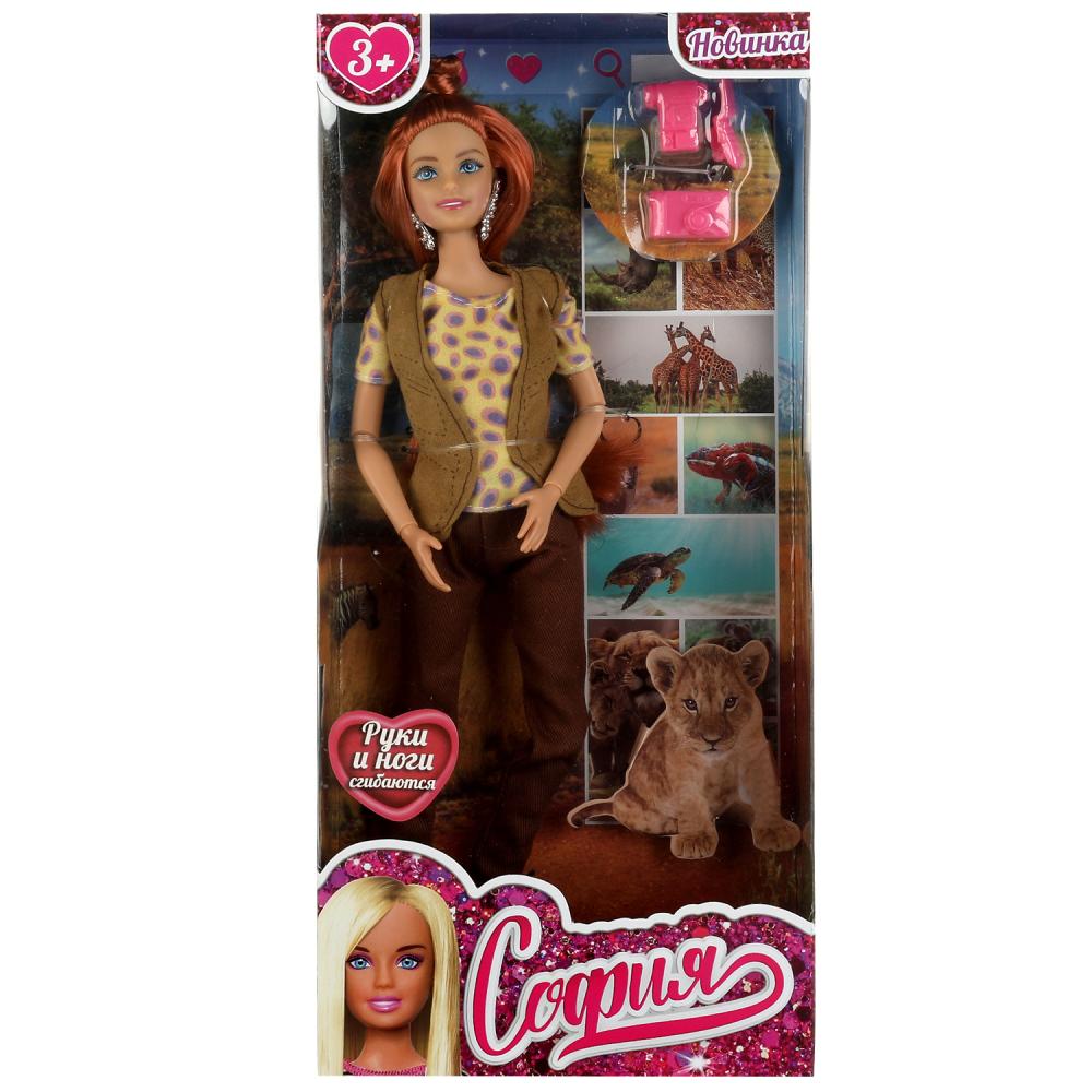 Кукла фотограф, 29 см. София, руки и ноги сгибаются Карапуз 66001J-PH1-S-BB