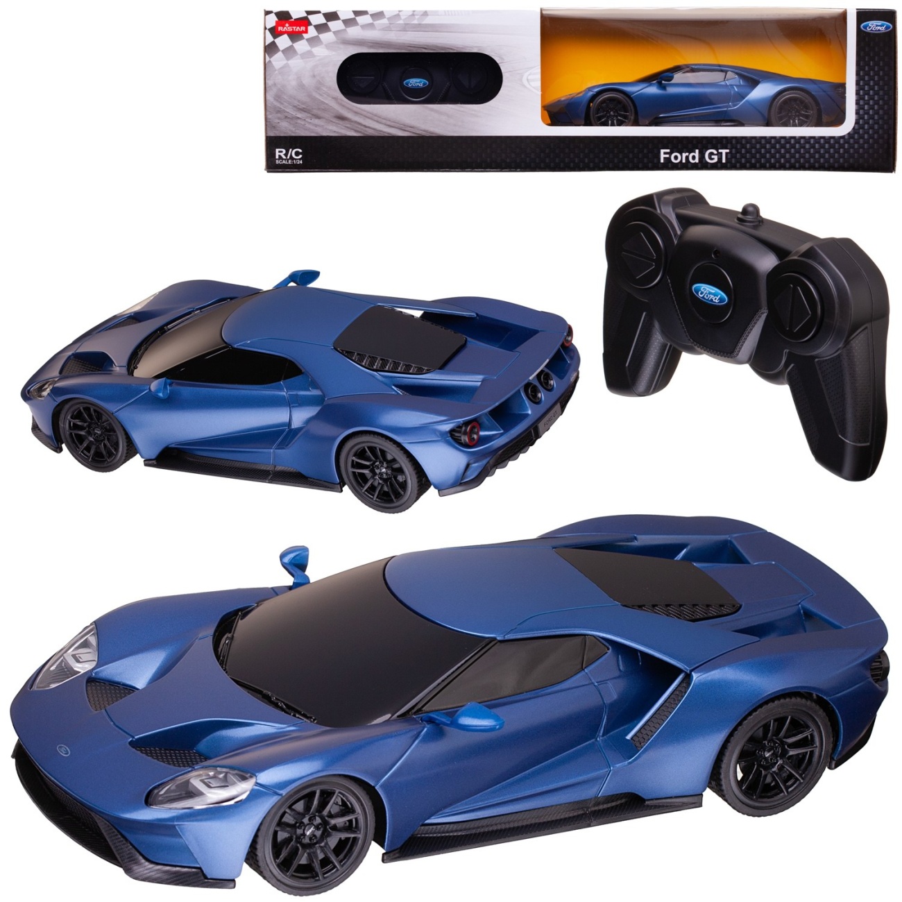 Машина р/у 1:24 Ford GT 2,4G, цвет синий, 19.8х9.3х4.7 RASTAR 78200BL