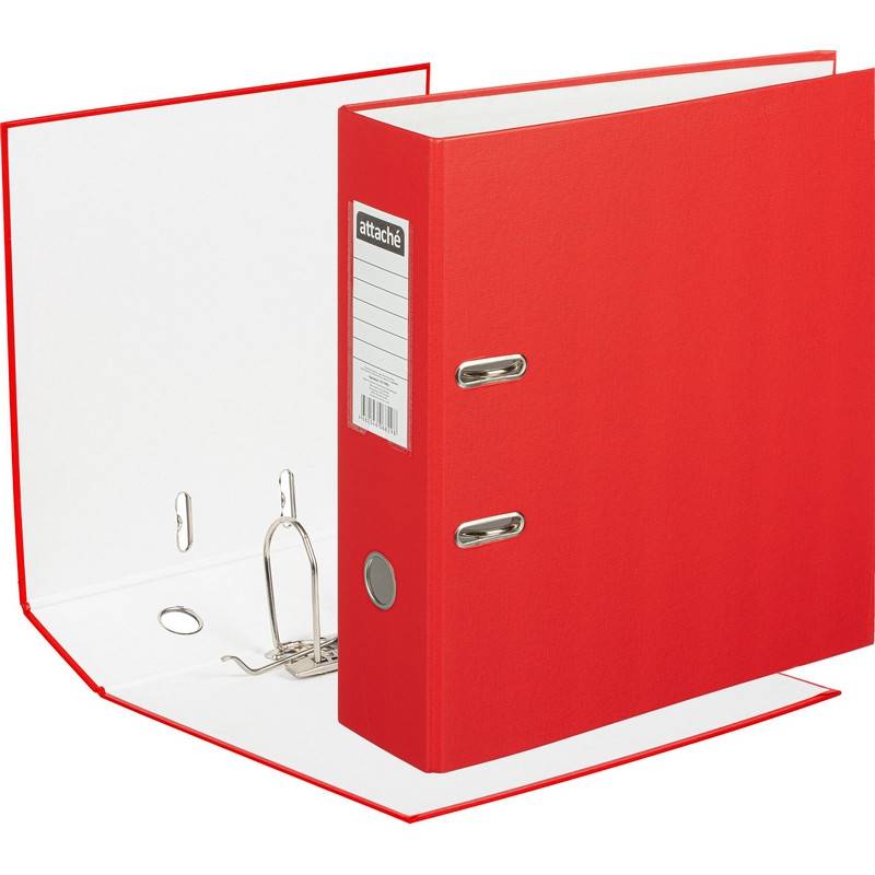 Папка-регистратор Attache Selection Экономи 90 мм красная 1017493