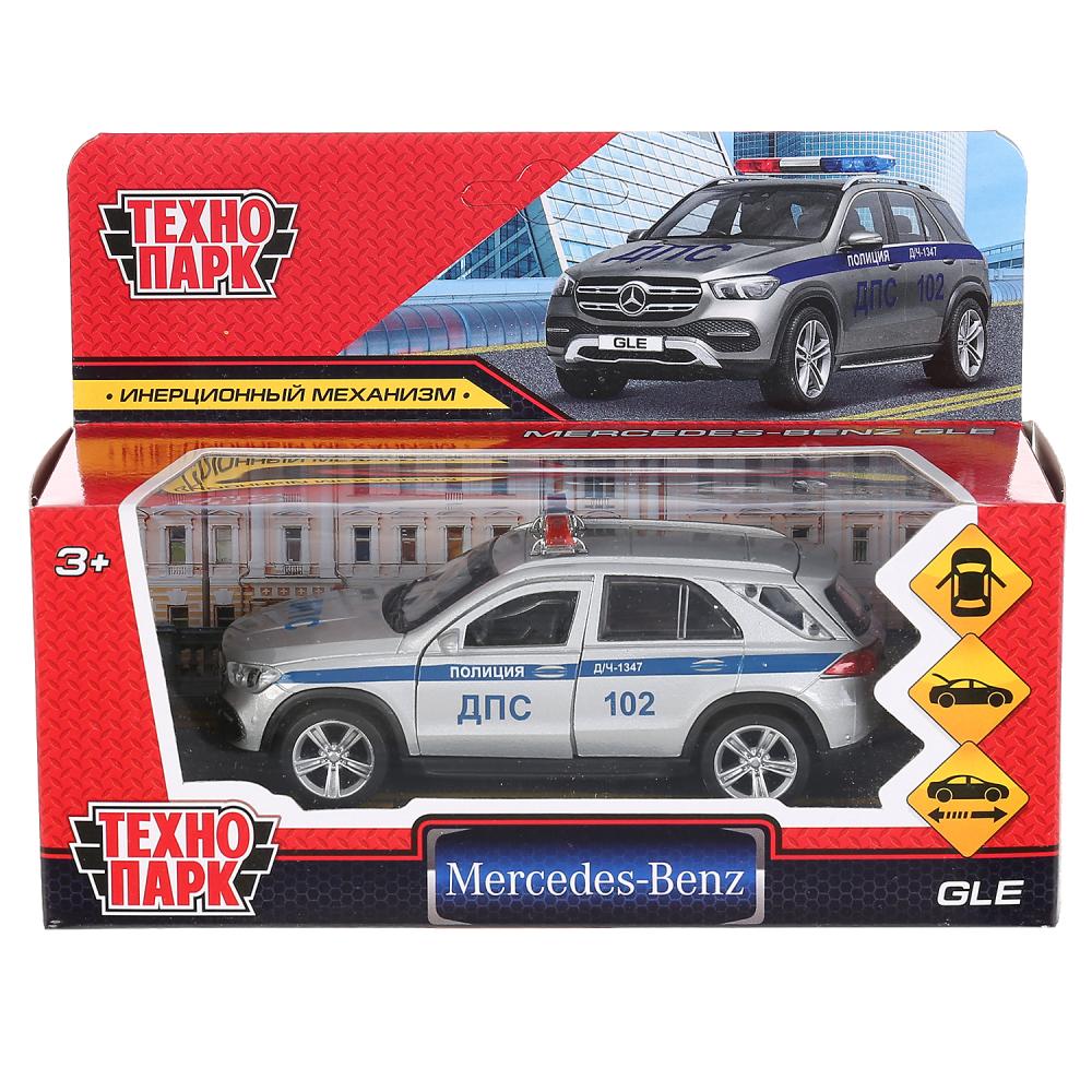 Машина металл мерседес-бенс гле, Полиция, 12 см, серебро Технопарк GLE-12POL-SR