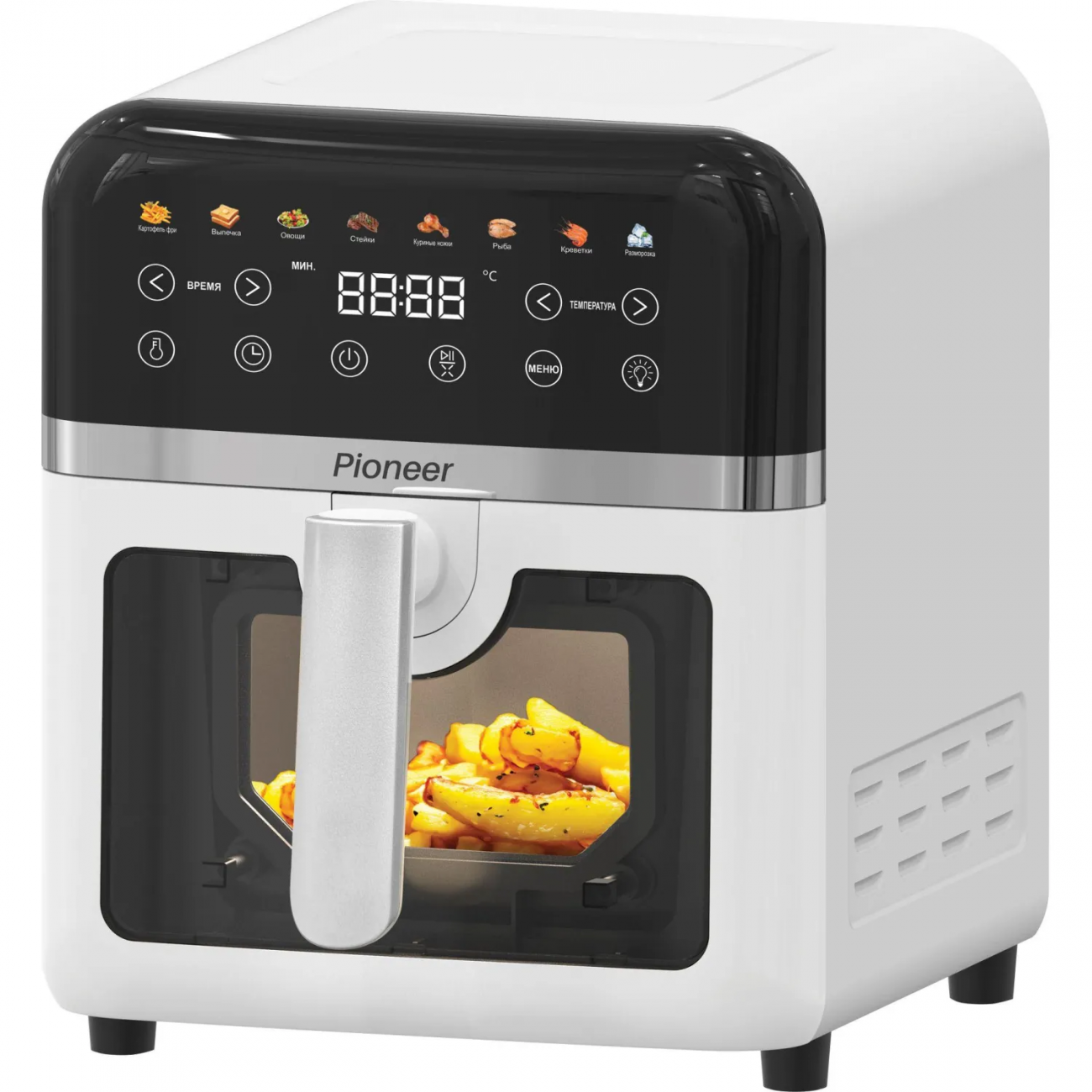 Аэрогриль Pioneer SM520D white, Мощность: 1850 Вт, объем: 8 л 2136830