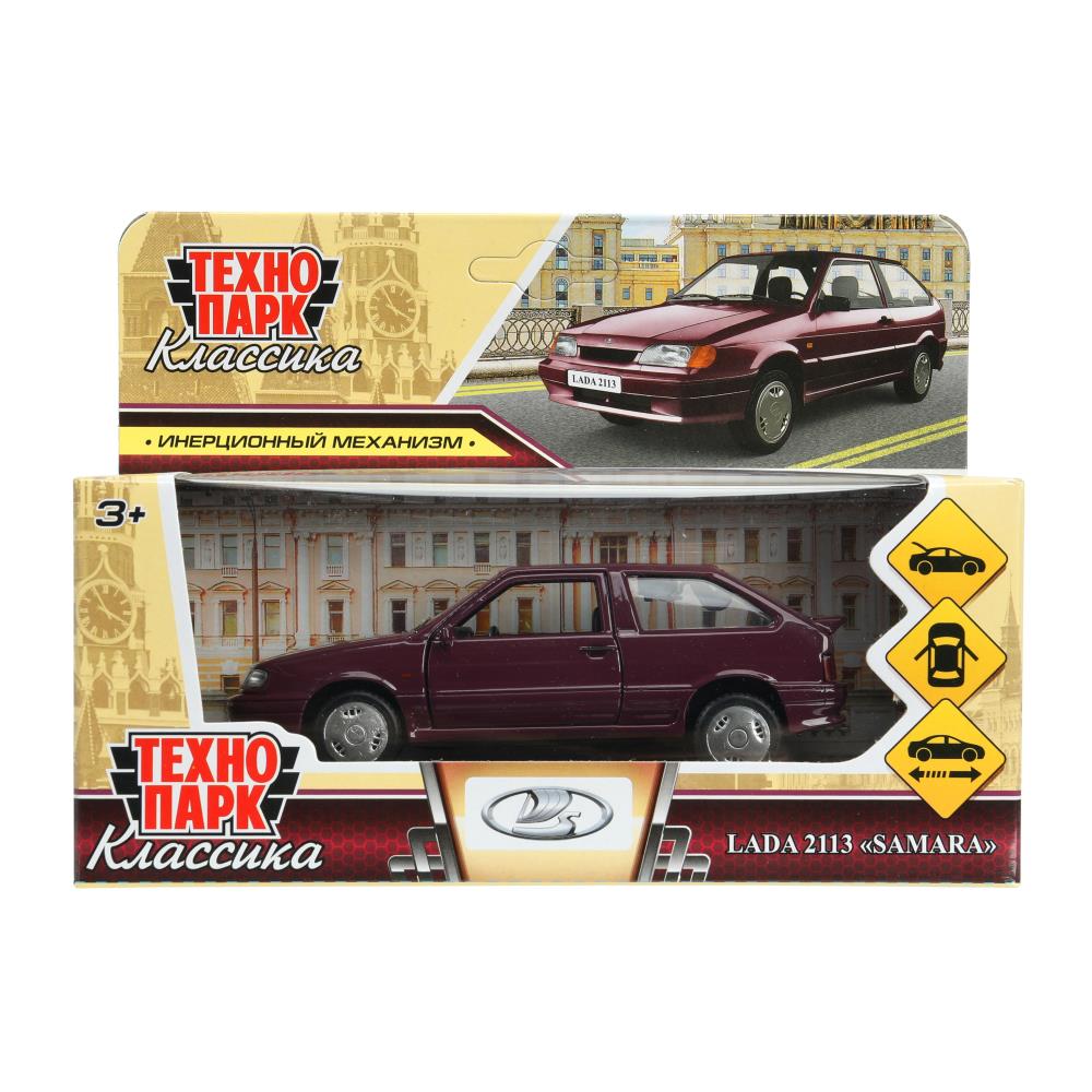 Машина металлическая "Ваз-2113", 12 см.красный Технопарк 2113-12-RD