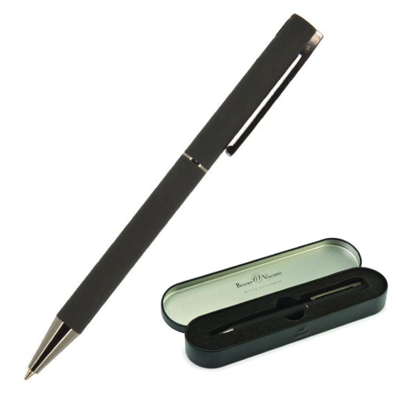 Ручка шарик. автомат. в футляре Bergamo1.0мм черн корп 20-0244/01 Bruno Visconti 1157512