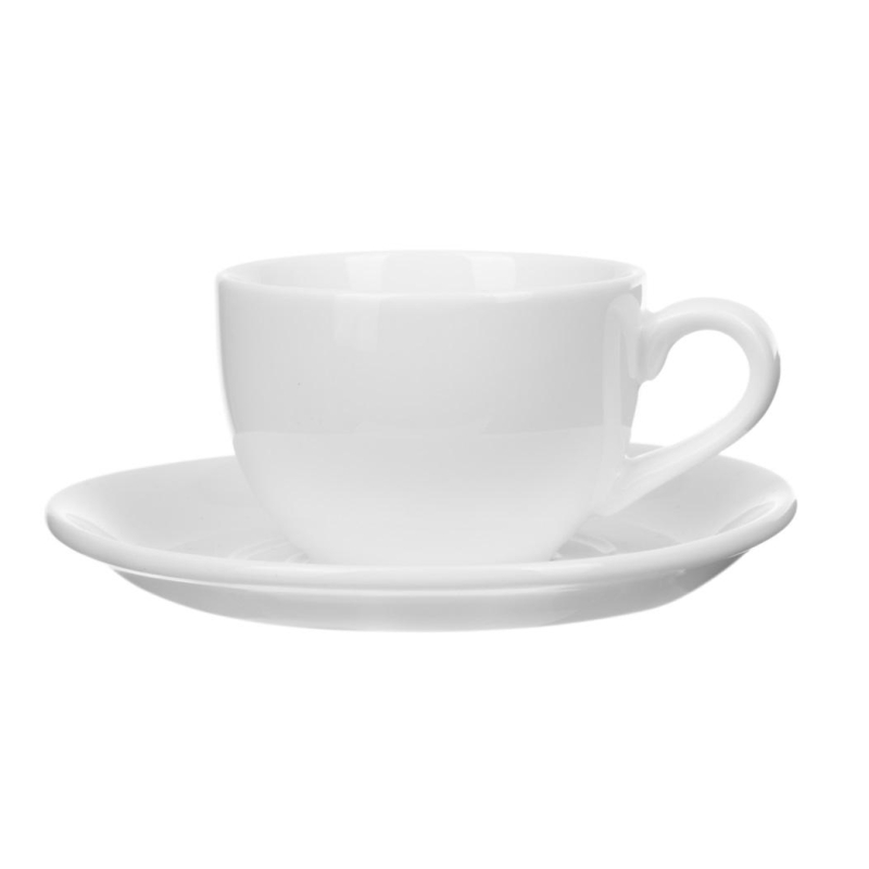 Кофейная пара Chan Wave Classic Шоко, фарфор, белый, 90мл, фк 875 1692165 фк875