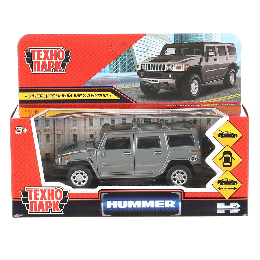 Машина металл Хаммер Хаммер h2, 12 см. темно-серый Технопарк HUM2-12-GY