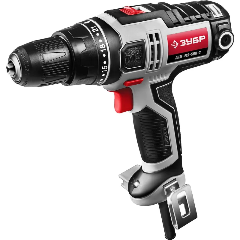 Дрель-шуруповерт сетевая ЗУБР ДШ-М3-500-2, 500 В 1672209