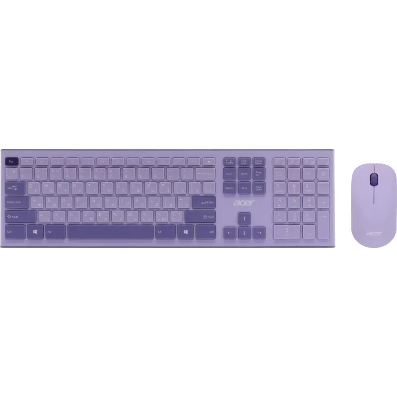 Набор клавиатура+мышь Acer OCC205 (ZL.ACCEE.00D)/Фиолетовый/USB/slim 2049425