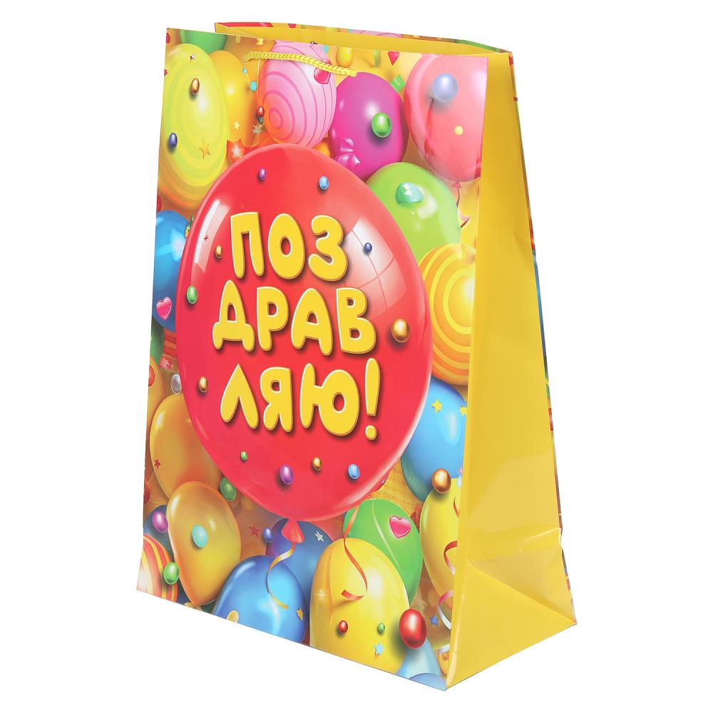 Пакет подарочный глянцевый XL, "Шарик", 140 гр/м Чудо праздник PXL-127539-HB6