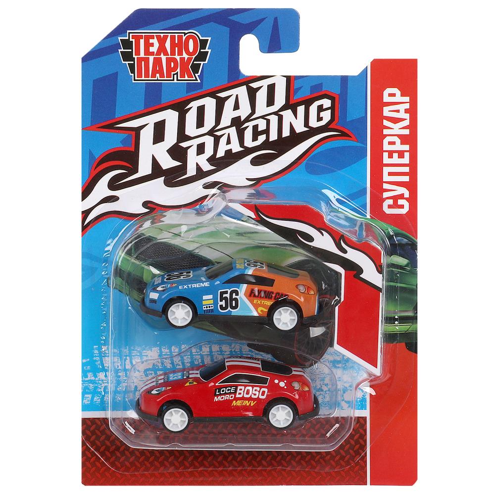 Машинка Роад Рейсинг, набор 2 шт, металл, 7,5 см (в асс.) Технопарк RR-SET-0135-R (480)