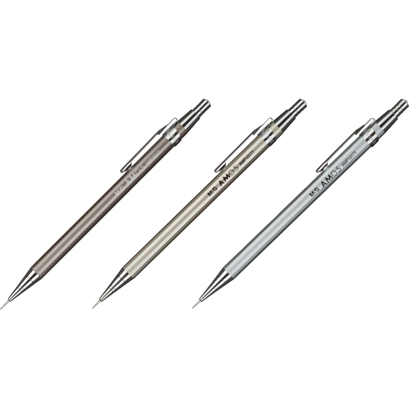 Карандаш механич. M&G HB мет.корп, 0,5мм, б/ласт, в асс AMP10171110596C 1545318