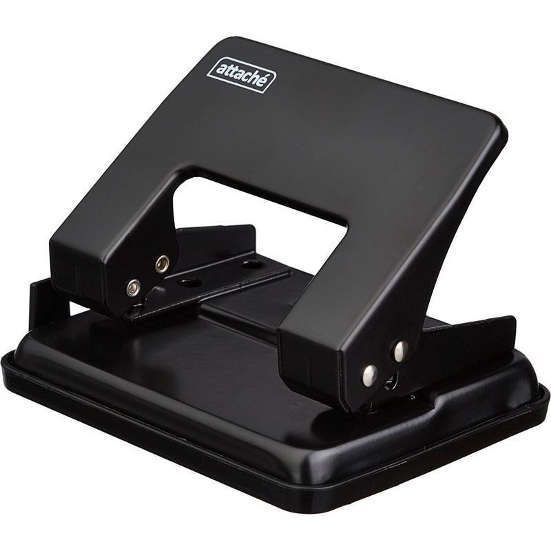 Дырокол Attache WD204 до 16 листов черный 159012
