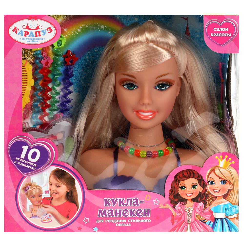 Кукла-манекен 21 см. 10 аксессуаров Карапуз B356548-PR1-RU