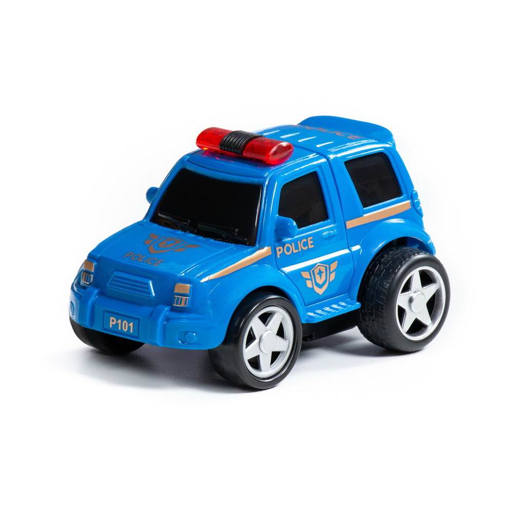 Машинка Полесье Крутой Вираж полиция инерционный, синий П-78902/синий