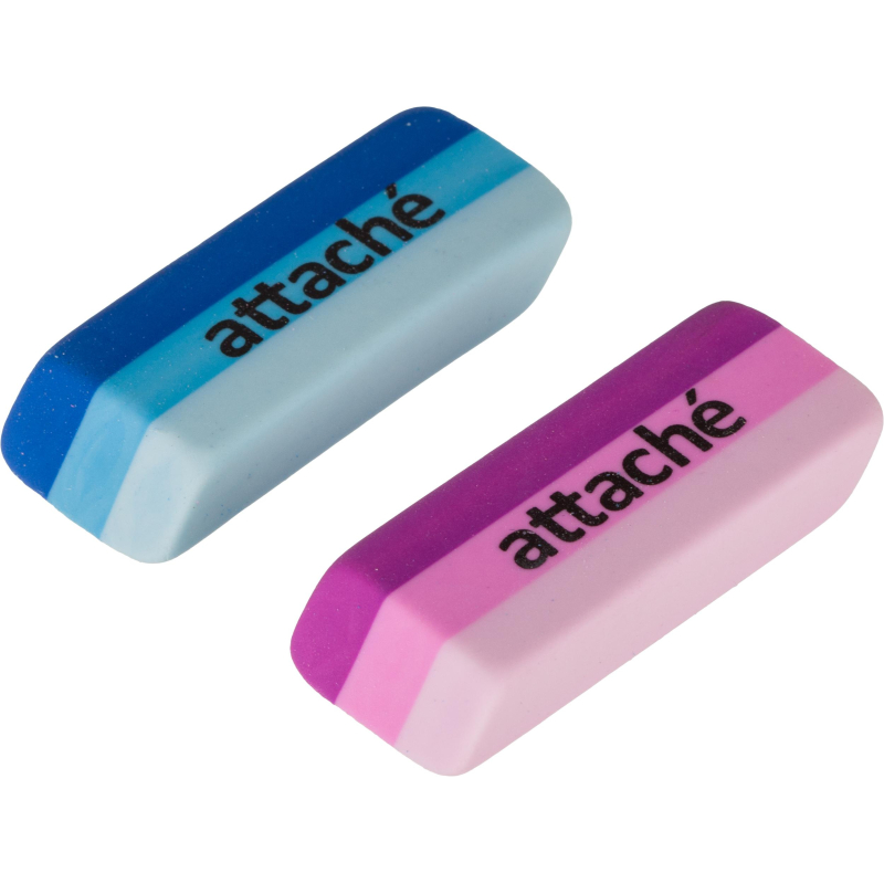Ластик Attache прямоуг. скош., 49x19x8 мм, термопл.каучук, ассорти 1557376