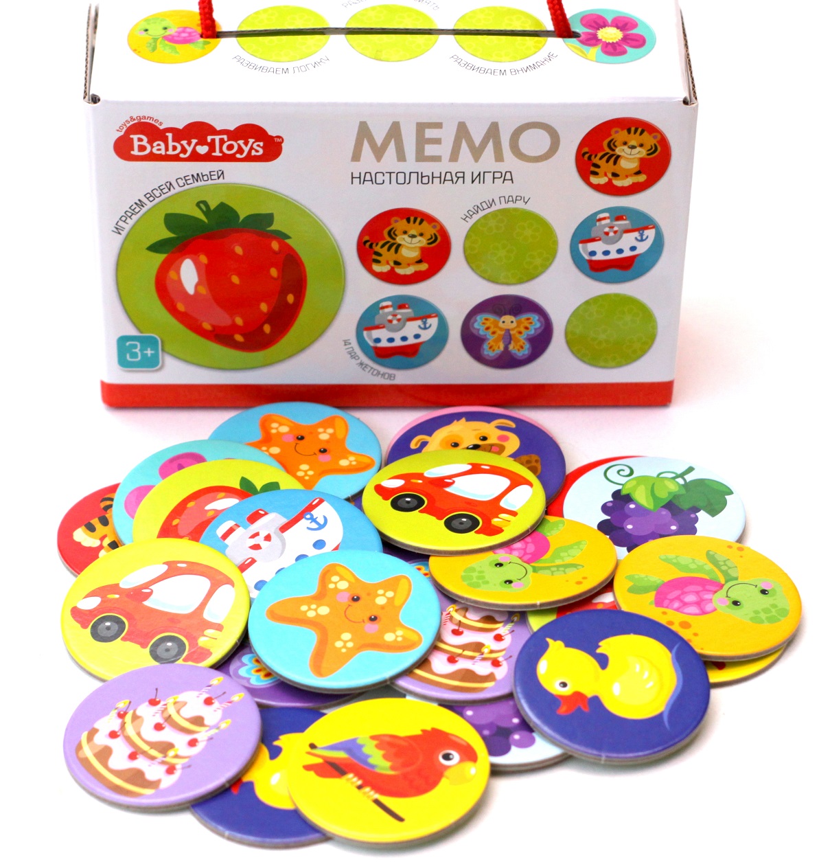 Настольная игра "Мемо" серия Baby Toys Десятое Королевство 04050ДК