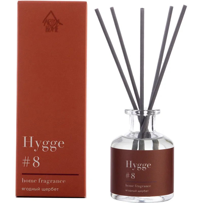 Аромадиффузор Аромат для дома Hygge 8 Ягодный щербет 50 мл, АР 100-015 Arida Home 2224867