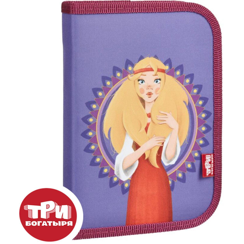 Пенал Комус Три богатыря  Аленушка, 1отд. ткань,190x130 мм, ПКТ 04-20 1905369
