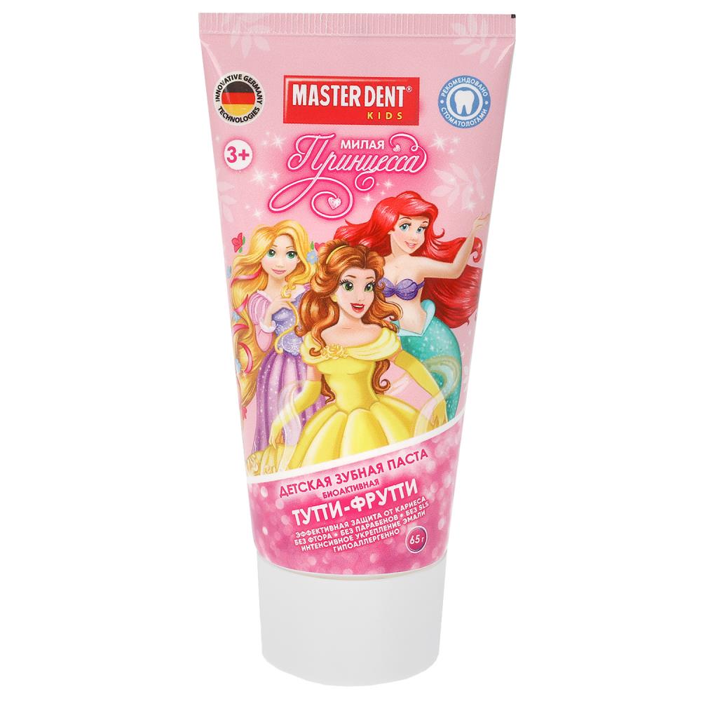 Детская зубная паста Милая принцесса, тутти-фрутти, 65 гр. Master Dent 117335-PR