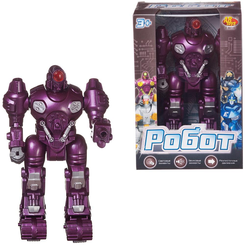 Робот Abtoys фиолетовый, с эффектами C-00133/фиолетовый