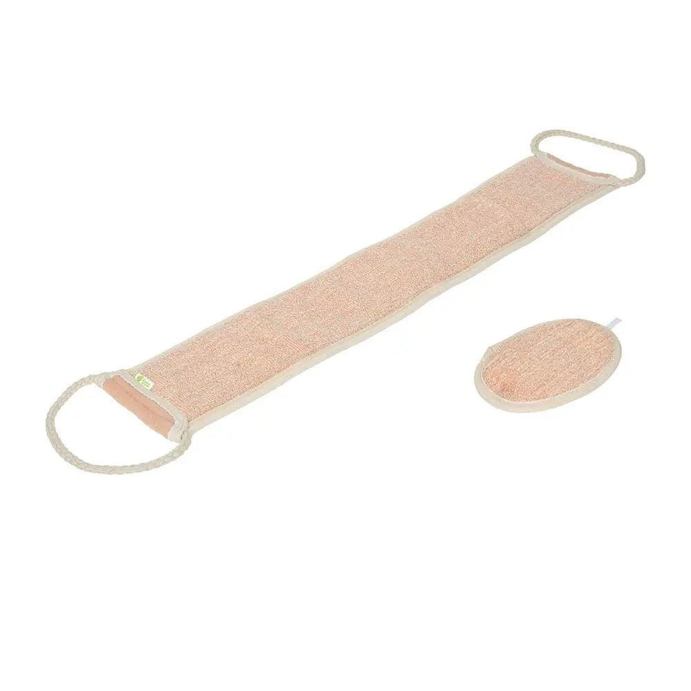 Набор Банные Штучки из 2 мочалок, двусторонних, soft/medium (спонж и лента), для лица и тела 40367