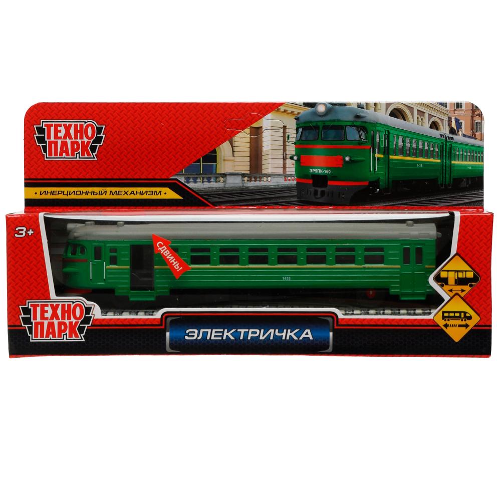 Модель металл Электричка, 19 см. Технопарк COMTRAIN-19-GN