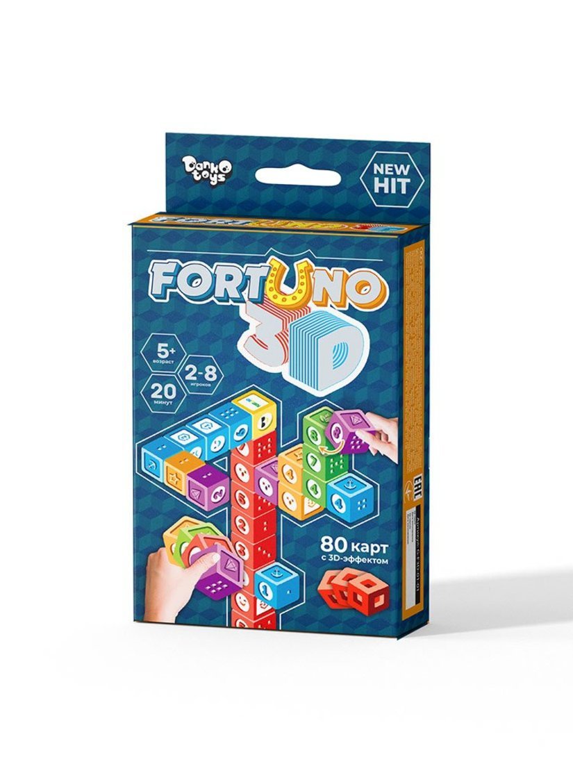 Настольная игра ФортУно 3D ДАНКО-ТОЙС G-F3D-01-01