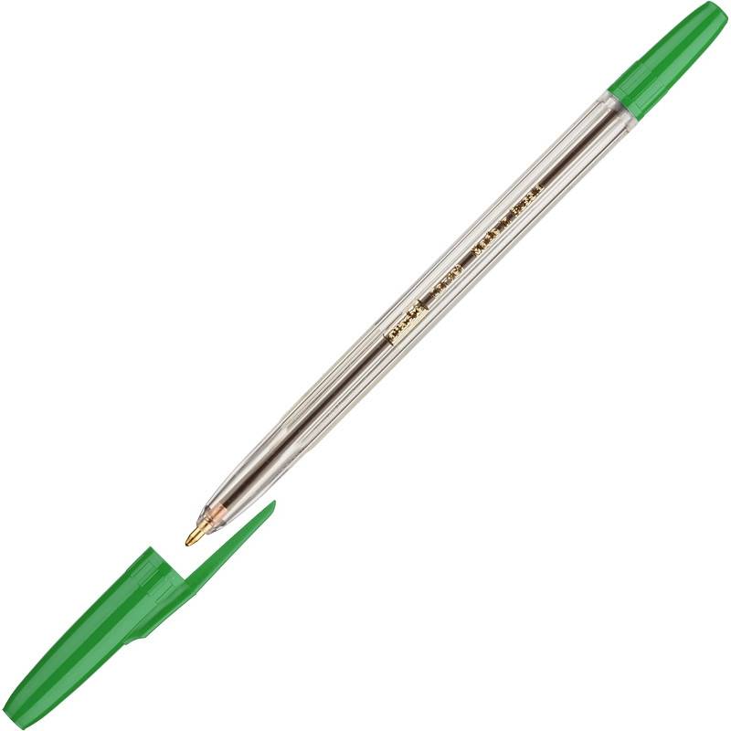 Ручка шариковая Attache Corvet зеленая (толщина линии 0.7 мм) 447476