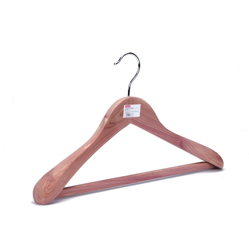 Вешалка Jas Плечики Attache DL0614 анатом перек, дер. кедр/кр. Хром 630098