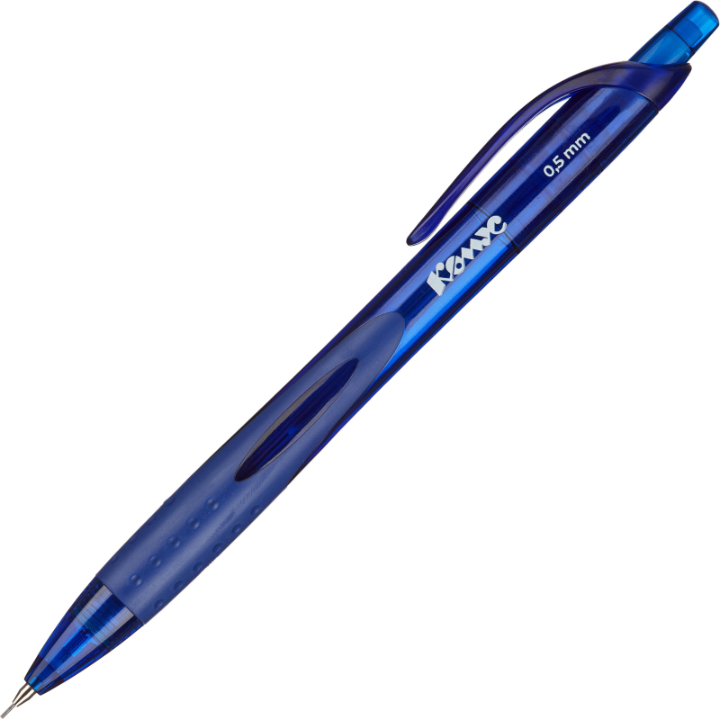 Карандаш механический Комус, 0,5 мм, резин.манжетка, синий корпус 1563204 MB133802