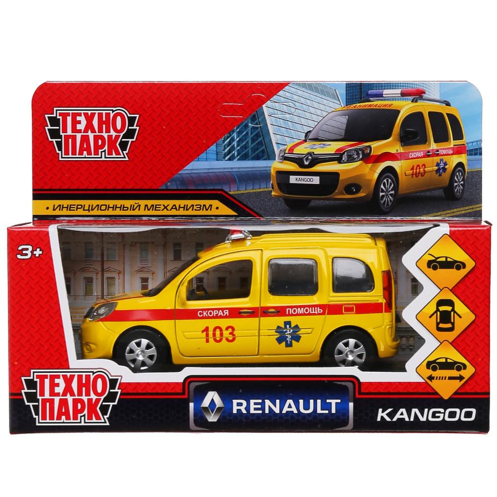 Машина металл Рено Кенгу Реанимация, 12 см. желтая Технопарк KANGOO-12AMB-YE