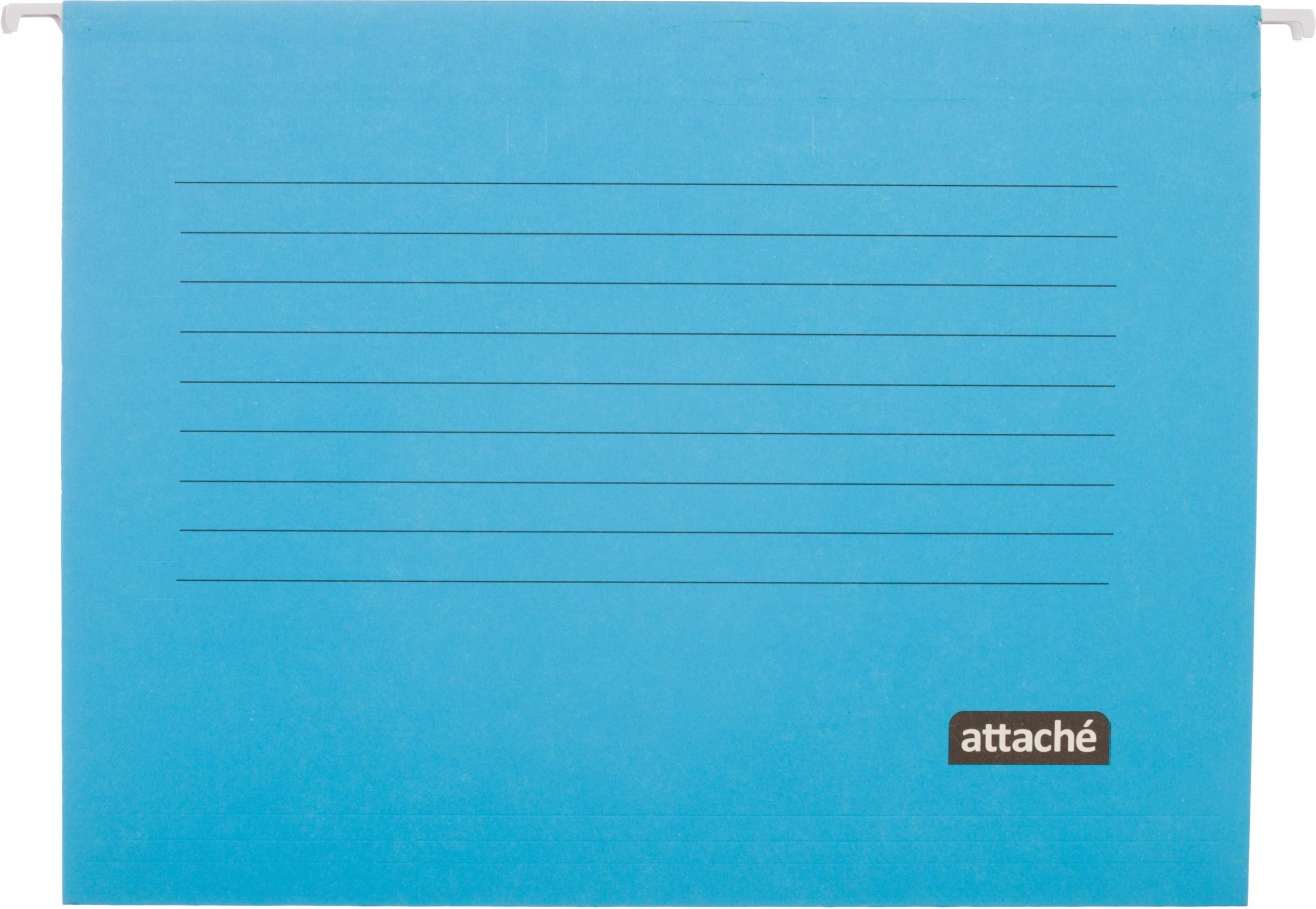 Папка подвесная   Attache, А4, картон, синий, до 200л. 5шт/уп 1554453