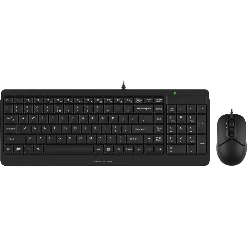 Набор клавиатура+Мышь A4Tech Fstyler F1512 USB (F1512 BLACK) 1777618